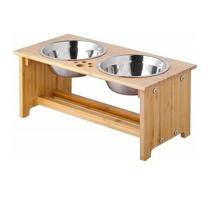 Iron & Wood <b>Stand</b> Decorative Double Assorted Product <b>Dog</b> <b>Bowl</b> Luxury Wooden <b>Dog</b> <b>Bowl</b> for Home Decor Base - Product Image 6