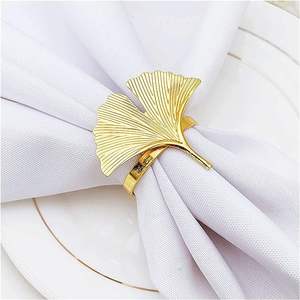 Anneaux et boucles de serviettes rectangulaires avec finition argentée, sculptés à la main, style classique pour mariages, dîners en famille et Noël - Product Image 3