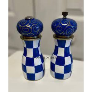 Moulins à sel et à poivre de créateur en forme d'oeuf de qualité supérieure en aluminium coulé couleur argent brillant poli Antique élégant de l'Inde - Product Image 6