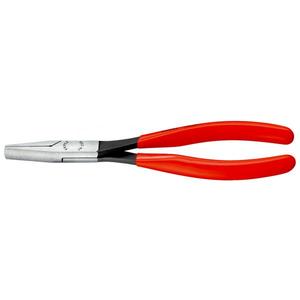 คีมปากแหลมแบบยาวของ Knipex สีดำเคลือบอะทราเมนต์ พร้อมด้ามจับขัดเงาเคลือบพลาสติก - Product Image 1