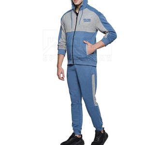 Survêtement 100% coton à manches longues pour hommes, vêtements d'entraînement de haute qualité, vêtements de sport, vêtements de fitness d'hiver de grande taille à bas prix, OEM, vente en gros - Product Image 5