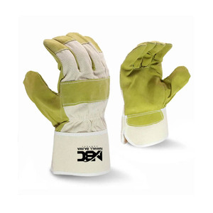 Guantes de seguridad para hombre, guantes de alta calidad con manejo de material de piel de cerdo, a precio de fábrica, 2023 - Product Image 1
