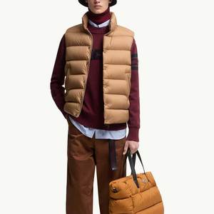 Chaleco Inflable de Invierno para Hombre, con Capucha, Cuello Alto, de Lona, Azul Marino - Product Image 2