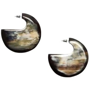 ต่างหูทำจากเขาควายเป็นมิตรกับสิ่งแวดล้อม งานแฮนด์เมด ดีไซน์ทันสมัย คุณภาพสูง สำหรับผู้หญิงและเด็กผู้หญิง ปรับแต่งได้ ราคาไม่แพง - Product Image 3