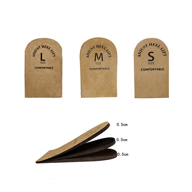 Adjustable Heel Lifts Height Increase Shoe Insoles Leg Length Discrepancy 3 Layers Elevator Half Insoles