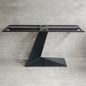 Heavy Duty <b>Cast</b> Iron Dining Table Legs CHBBA005 <b>Powder</b>-Coated Industrial Luxury Design Styles for Kitchen Hotel Park Furniture - Product Image 2