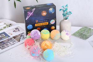 Bombes de bain sur le thème de la planète végétalienne non tachantes avec un long temps pétillant pour le corps relaxant - Product Image 5