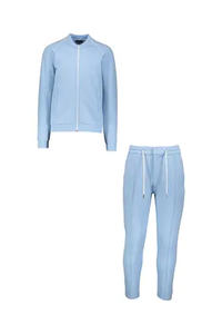 Ensemble sweat-shirt et pantalon de survêtement à col ras du cou pour hommes, deux pièces durables et chaudes pour une tenue décontractée quotidienne - Product Image 3