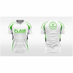 Maillot de football personnalisé pour adultes – Qualité supérieure, 100 % polyester, confortable, respirant, séchage rapide, anti-bactérien, col en V, coupe courte - Product Image 3
