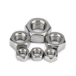 304 Stainless Steel DIN934 Hexagon <b>Nut</b> Metric <b>Nuts</b> M1 to M33 Various Sizes for Convenient Use - Product Image 1