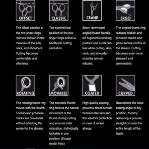 Tijeras de corte de pelo para peluquero, de acero inoxidable, 6 pulgadas, tamaño personalizado y diseño elegante, servicio OEM - Product Image 3