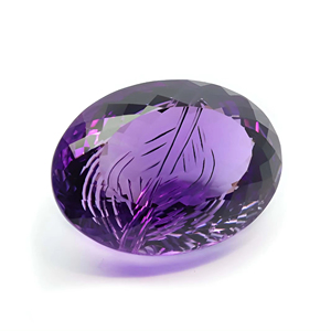 พลอยควอตซ์อะมีทิสต์ธรรมชาติทรงรีเจียระไนสีเข้มจากบราซิล คุณภาพสูง ขนาดปรับแต่งได้สำหรับทำเครื่องประดับ - Product Image 3