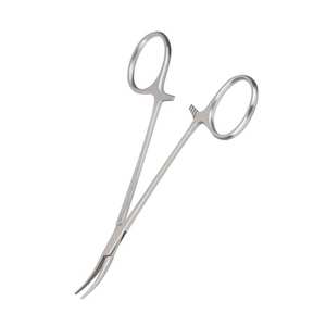 Pinzas Mosquito, Instrumento Quirúrgico, Pinzas Mosquito Rectas/Curvas de Acero Inoxidable, Pinzas Hemostáticas para Uso Médico - Product Image 3