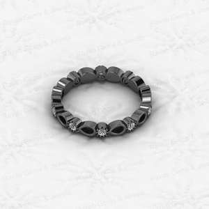 High Quality 925 Sterling Silver 2x3mm Pear Shape CZ Semi Mount Bezel Setting <b>Ring</b> Breastmilk Jewelry Genuine Material Gemstone - Product Image 4