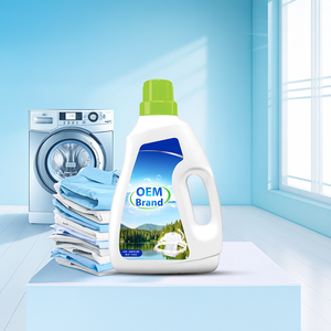 Détergent à lessive bleu OEM |   Formule pour bébé hypoallergénique et sûre |   Bouteille de 3 kg à Marque Privée |   Nettoyage doux et délicat pour les nouveau-nés - Product Image 1