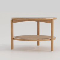 Table basse ronde moderne en bois massif, personnalisable, extensible et pliable, design décoratif pour restaurant, salon, centre commercial, salle de sport