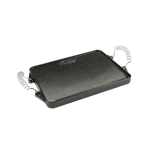 Piastra rettangolare in ghisa smaltata 24 x 44 cm. - Product Image 2