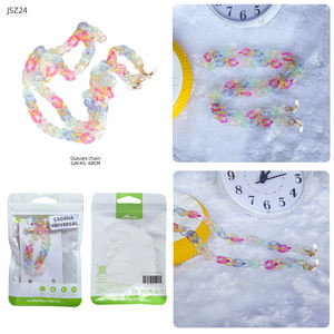 Bracelet de lunettes de fruits de dessin animé en polyester à la mode et polyvalent multicolore polyvalent chaîne de lunettes mate givrée 70cm - Product Image 1