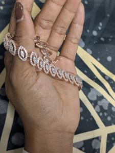 5 Ct Round Cut Lab Grown Diamond Marquise Shaped Tennis <b>Bracelet</b>, Luxury Statement Jewelry, Solid 14k White/Yellow/<b>Rose</b> <b>Gold</b> - Product Image 3