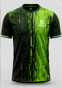 Maillot de football personnalisé, T-shirt de soccer à séchage rapide, col rond, manches courtes, 100 % polyester, impression numérique, hauts unisexes pour adultes - Product Image 1