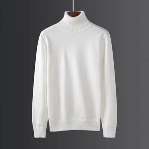 Autumn and Winter Unisex Turtleneck <b>Sweater</b> New European American Style 100% Wool Long-Sleeved and Comfortable - Product Image 3