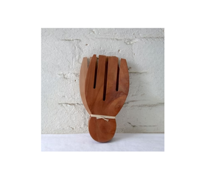 Couverts de cuisine Cuillère à salade à main en bois naturel personnalisée design créatif de qualité supérieure à un coût raisonnable - Product Image 2