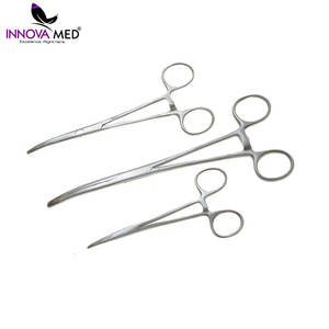Pinces Kelly en acier inoxydable de haute qualité pinces droites et incurvées pour usage médical Base d'instruments chirurgicaux durables - Product Image 2