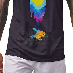 เสื้อกล้ามผู้ชายคุณภาพสูง สั่งทำได้ ระบายอากาศดี สไตล์ลำลอง ราคาขายส่ง เสื้อกล้ามแบบซับลิเมชั่น - Product Image 4