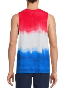 Top de sport à Design Tie-dye pour homme, débardeur d'été, vêtements d'extérieur de Gym, Stringer Singlets, débardeurs sublimés, tendance - Product Image 2