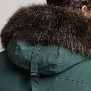 Chaqueta Parka cálida de invierno personalizada para hombre, talla grande, nuevo diseño, estilo de moda con cuello levantado, tela de lona recubierta - Product Image 6