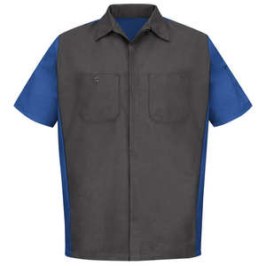 Custom Men's Short Sleeve <b>Guard</b> <b>Uniform</b> Button Down with Pockets | Industrial Shop Maintenance Shirt Logo 100% Polyester - Product Image 3