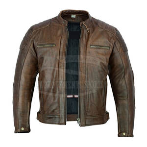 Vêtements de course imperméables Vestes de moto en cuir Meilleur prix Veste de moto en cuir pour hommes - Product Image 4