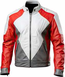 Blouson de moto unisexe en cuir de haute qualité coupe-vent 2026 – Options personnalisées toutes saisons pour motard - Product Image 1