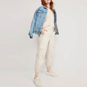 Pantalones de mezclilla con múltiples bolsillos superventas, pantalones Cargo de moda para mujer, ropa de calle, pantalones de chándal informales a la moda para mujer - Product Image 3