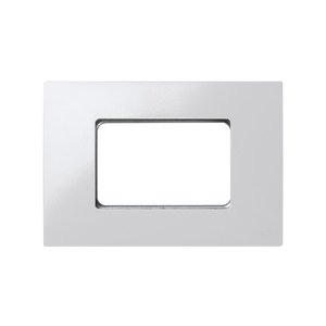 Cornice bianca con 3 semielementi e telaio per box americano (Simon 27 Play 2700613-030) - Product Image 1