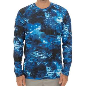 Camiseta de manga larga para hombre, camisetas de pesca con logotipo personalizado OEM, camiseta transpirable de secado rápido, diseño de sublimación, precio al por mayor - Product Image 1