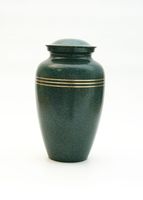 Urnas de Cremación de Latón Modernas Art Deco Hechas a Mano y Personalizadas con Capacidad de 1-2L para Cenizas Humanas, Urnas Funerarias Conmemorativas con Esmalte Agrietado