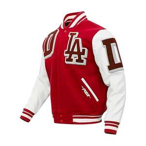 Manches en cuir pour le corps en laine de veste Varsity personnalisée | Fabricant de vestes Letterman de baseball collégial en gros - Product Image 6