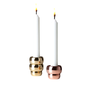 Portavelas de Metal de Latón para Velas de Té, Hechos a Mano, Acabado Negro y Dorado, para Decoración del Hogar, Centros de Mesa - Product Image 3