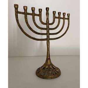 Handicrafts 9 Arms Luxury Candle Stand Menorah Wholesale Price Luxury Candle Holder For Wedding <b>Occasion</b> <b>Table</b> Decor - Product Image 2