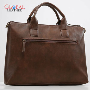 Sac à bandoulière en cuir personnalisé pour ordinateur portable, grande capacité, imperméable et durable, pour hommes - Product Image 4