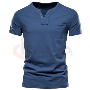 2025 Camiseta de algodón 100% con estampado de logotipo personalizado para hombre, duradera, cómoda, con cuello redondo, manga corta, en blanco para personalización - Product Image 1