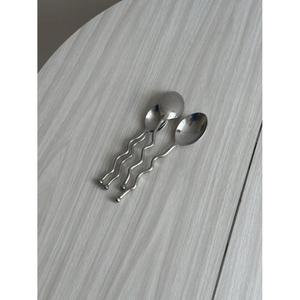 Cuillères en argent Ensemble de couverts Hôtel Restaurants Café Fournitures Couverts en acier inoxydable Ensemble Cuillères avec logo personnalisé Impressions - Product Image 5