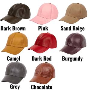 Sombreros bordados 3D de piel de cordero de cuero genuino, gorras de colores sólidos con logotipos personalizados para deportes de playa, pesca, viajes, servicio OEM ODM - Product Image 2