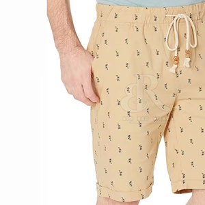 Pantalones cortos informales de verano con logotipo personalizado de alta calidad para hombre, cargo de algodón con cintura elástica de secado rápido, diseño sólido para uso en exteriores - Product Image 5