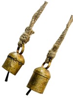 Campana de vaca colgante moderna de hierro chapada en plata antigua, premium, hecha a mano, religiosa, tradicional, para decoración del hogar y ganado, fundida a presión.