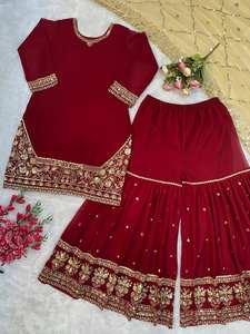 เสื้อผ้าอินเดียและปากีสถานดีไซน์เนอร์ชุดแฟนซี duppata และชุดใส่ทำงานปาร์ตี้และพลัสโซ - Product Image 2