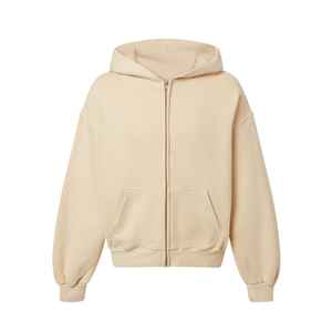 Sweat à capuche zippé personnalisé pour homme, coupe ample, grande taille, unisexe, épaules tombantes, style vintage, brodé - Product Image 6