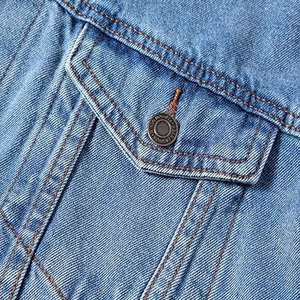 2026 dernière mode veste en jean surdimensionné en gros lavé personnalisé bleu hommes vestes en jean denim - Product Image 2