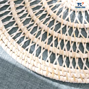 Nuevo diseño, placa de cargador de ratán, fiesta de comedor de ratán Natural tejida Natural hecha en Vietnam - Product Image 2